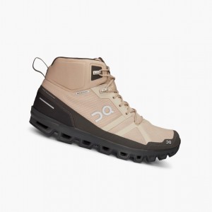 Beige On Cloudrock Waterproof Men Hiking Boots | INEG65021