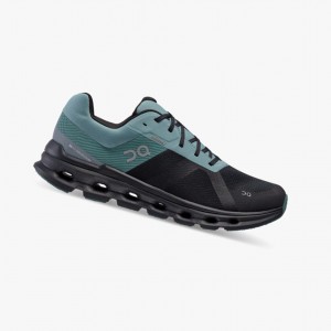 Black On Cloudrunner Waterproof Men Running Shoes | EQHP80671