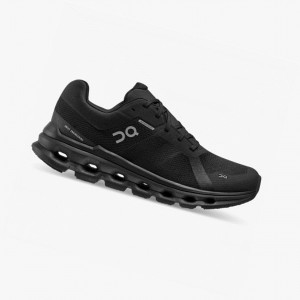 Black On Cloudrunner Waterproof Women Running Shoes | BQNC14258