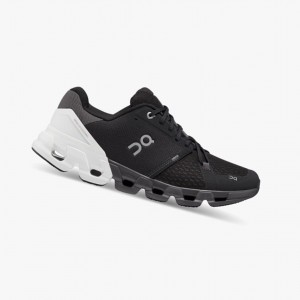 Black / White On Cloudflyer 4 Men Running Shoes | FUJD57083