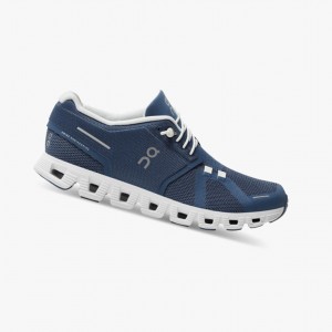 Blue / White On Cloud 5 Women Running Shoes | IPWA17502