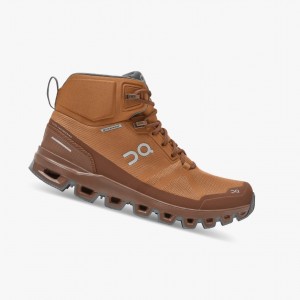 Brown On Cloudrock Waterproof Women Hiking Boots | RLME64739