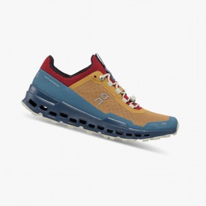 Brown / Navy On Cloudultra Women Trail Running Shoes | URFO64593