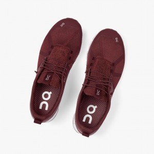 Burgundy On Cloud Terry Men Road Running Shoes | MAXF59617