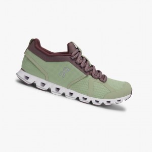 Green On Cloud Beam Women Road Running Shoes | ZSIO85943