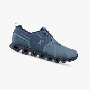 Navy On Cloud 5 Waterproof Women Running Shoes | XVWB32619