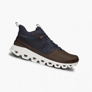 Navy On Cloud Hi Men Road Running Shoes | WUYE57936