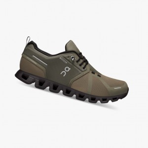 Olive / Black On Cloud 5 Waterproof Men Running Shoes | UZCR87243