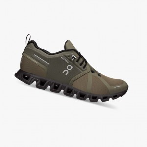 Olive / Black On Cloud 5 Waterproof Women Running Shoes | WLJH29687