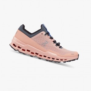 Rose / Deep Blue On Cloudultra Women Trail Running Shoes | TWLD79401