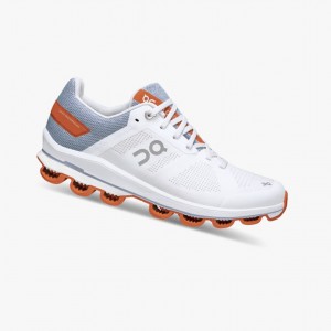 White On Cloudsurfer 6 Women Road Running Shoes | UAQP56481