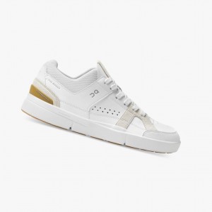 White / Brown On The Roger Clubhouse Women Sneakers | PSJB89317