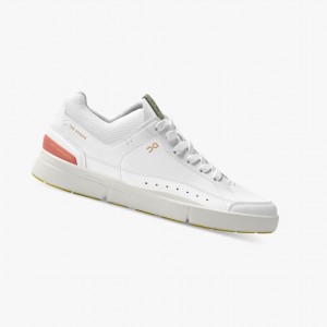 White / Coral On The Roger Centre Court Women Sneakers | MPSF37258