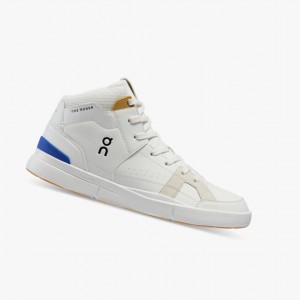 White / Indigo On The Roger Clubhouse Mid Men Running Shoes | KXYA67930