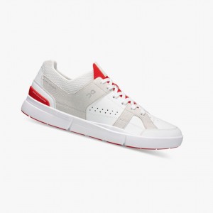 White / Red On The Roger Clubhouse Men Sneakers | GLZY40271