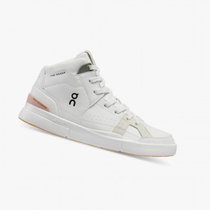 White / Rose On The Roger Clubhouse Mid Women Running Shoes | KTIP70253