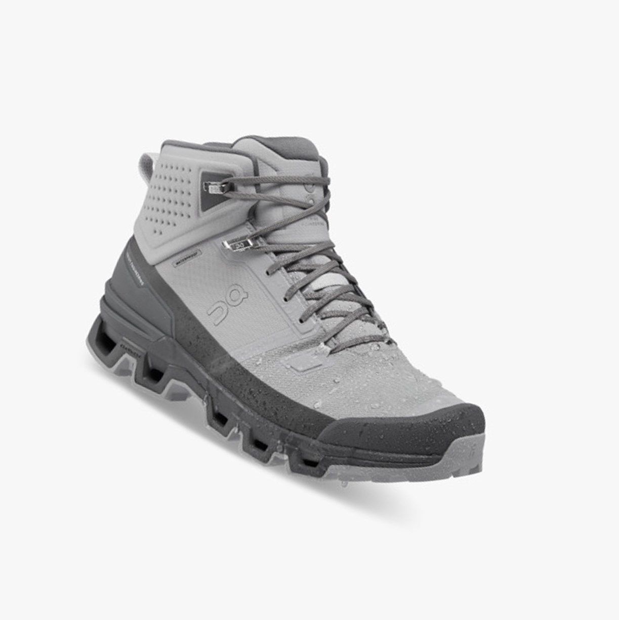 Alloy / Eclipse On Cloudrock 2 Waterproof Men Hiking Boots | KUXQ98307