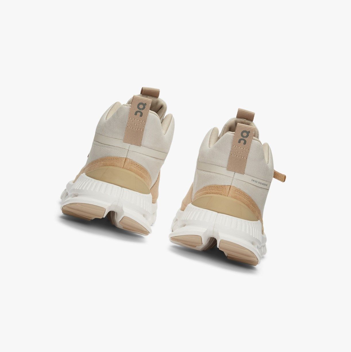 Beige On Cloud Hi Women Road Running Shoes | BTPZ91635