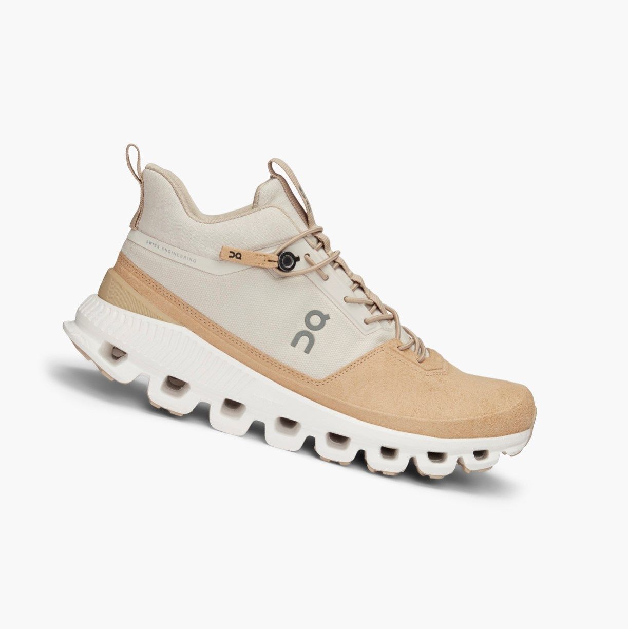 Beige On Cloud Hi Women Road Running Shoes | BTPZ91635