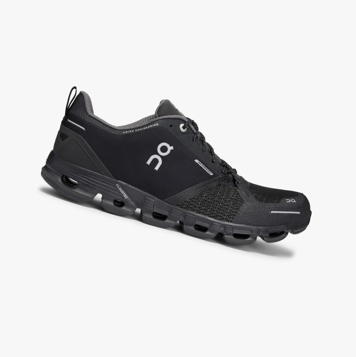 Black On Cloudflyer Waterproof Men Road Running Shoes | PAJX81503