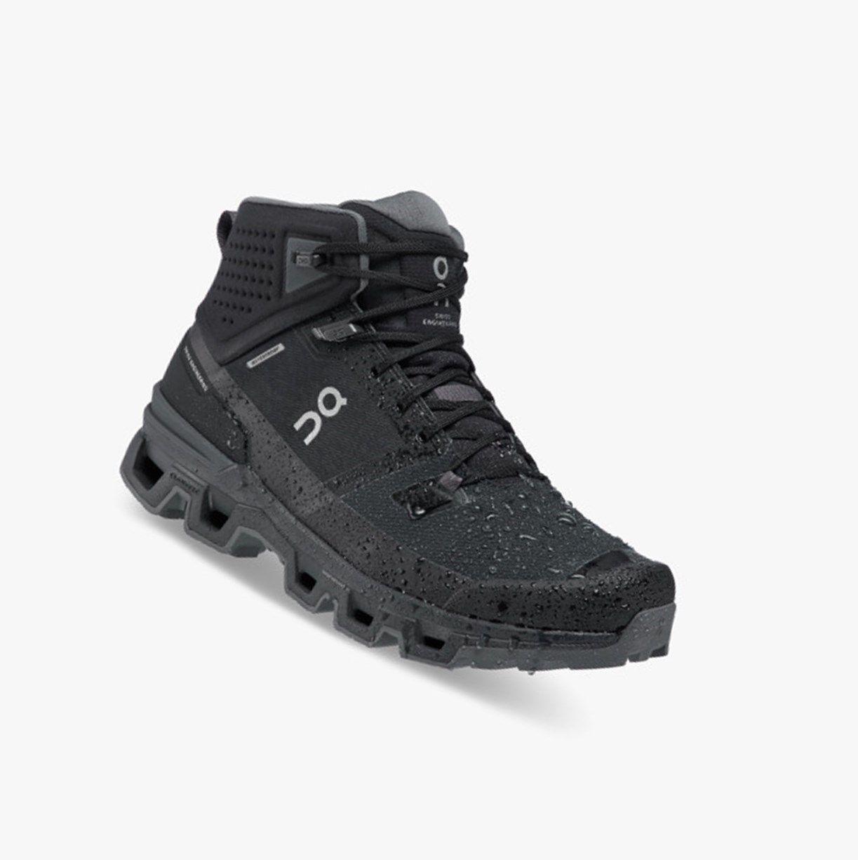 Black On Cloudrock 2 Waterproof Men Hiking Boots | PDLW97504