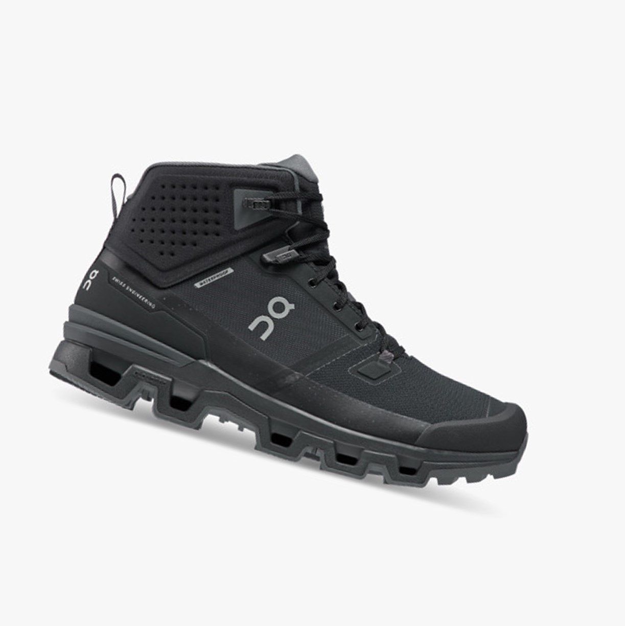 Black On Cloudrock 2 Waterproof Men Hiking Boots | PDLW97504