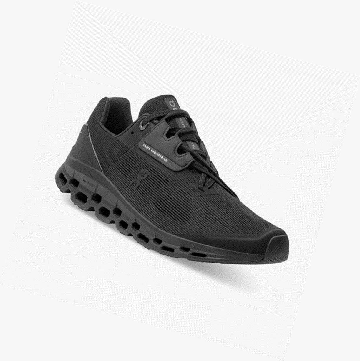 Black On Cloudstratus Men Road Running Shoes | GAOD14652