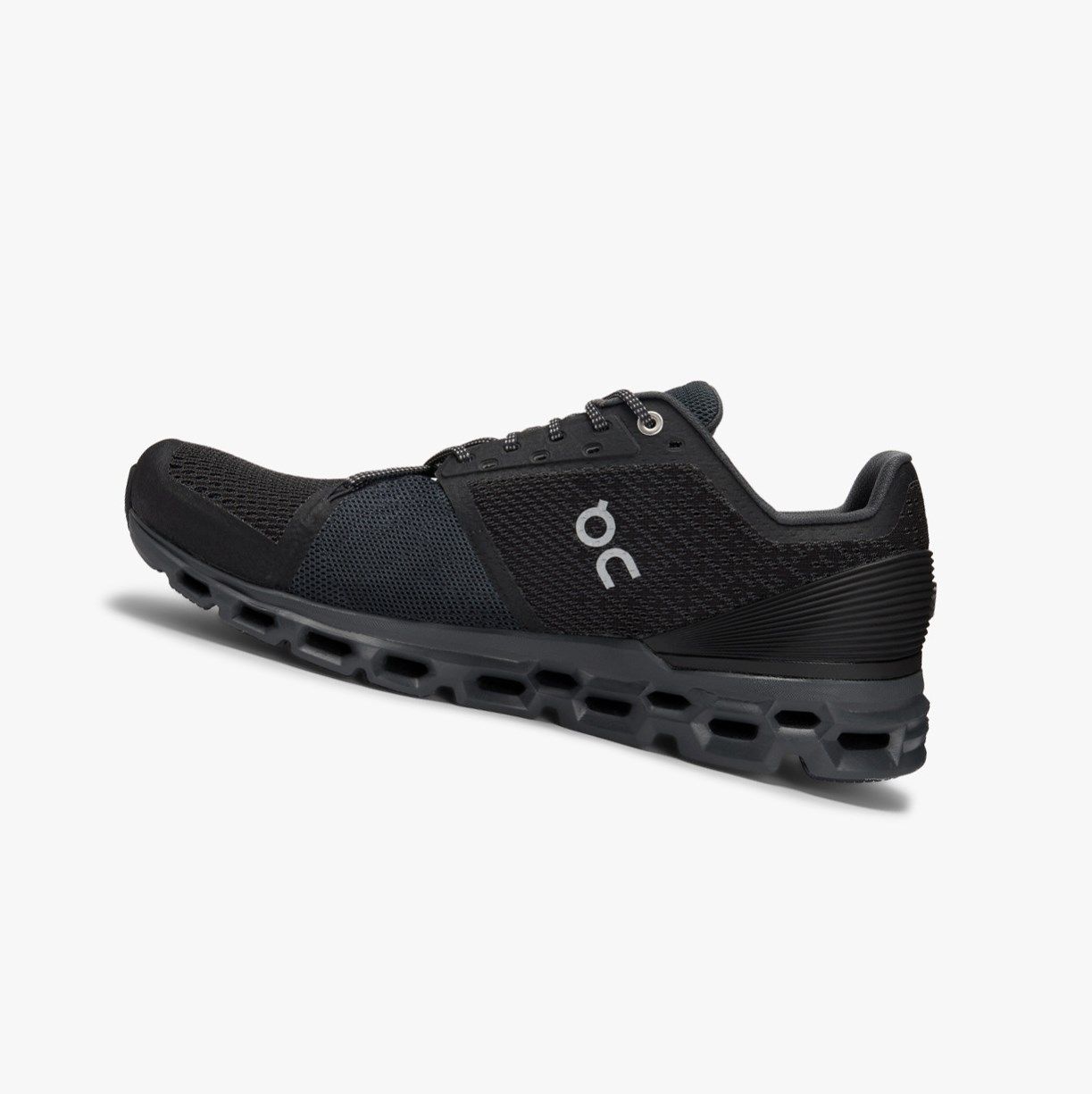 Black On Cloudstratus Men Road Running Shoes | QTEL45908