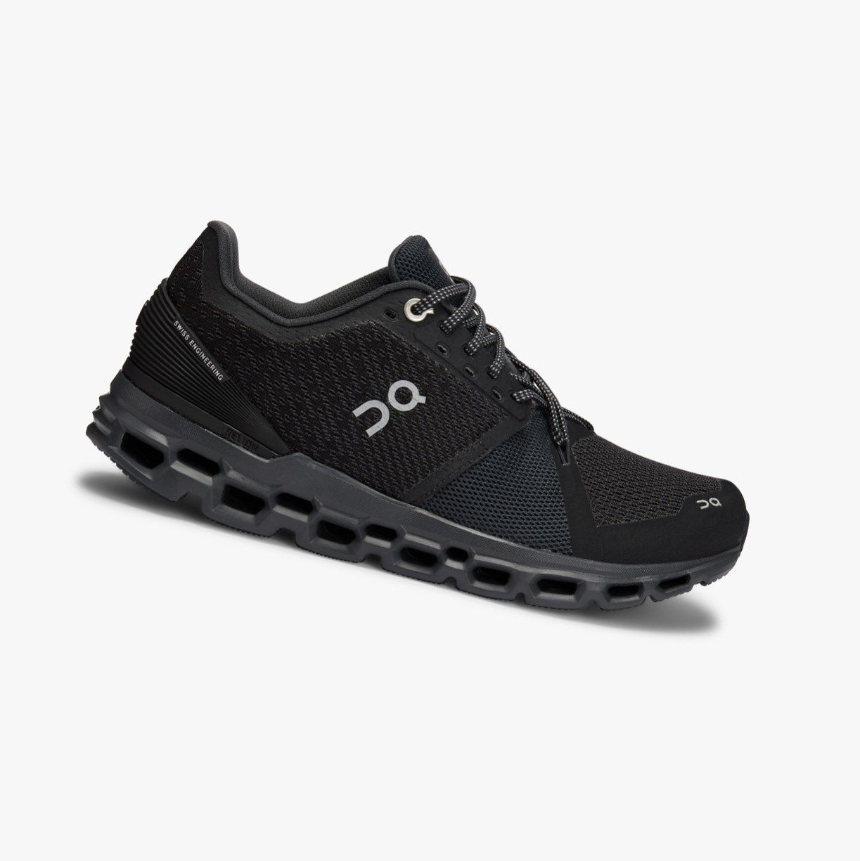 Black On Cloudstratus Women Road Running Shoes | NODT87294