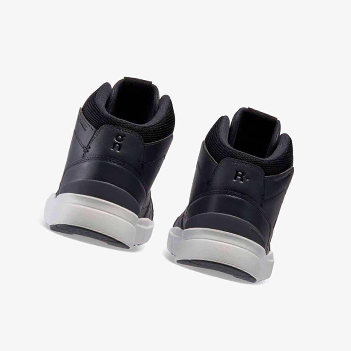 Black On The Roger Clubhouse Mid Men Running Shoes | FPKZ54137