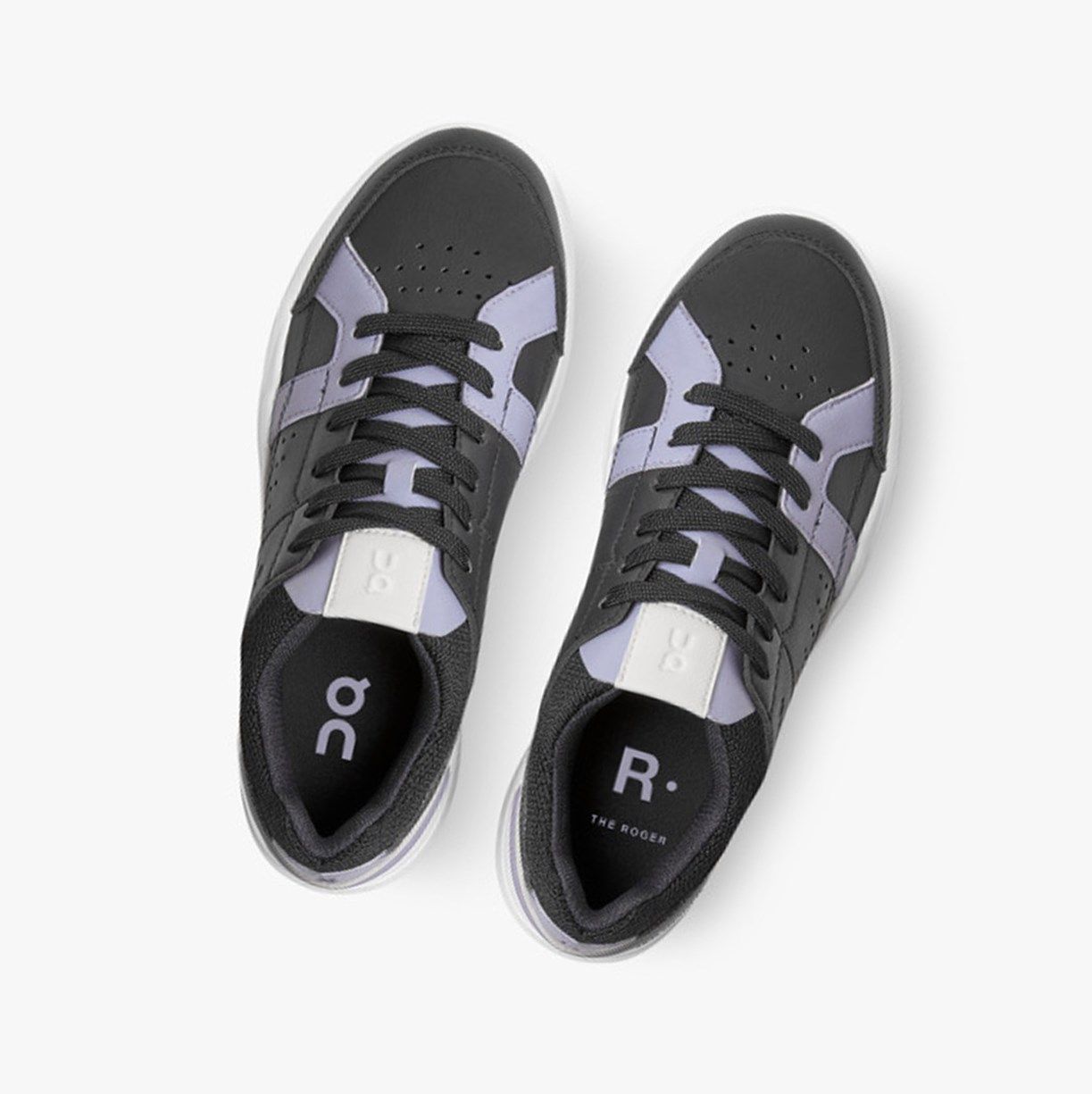 Black / Lavender On The Roger Clubhouse Women Sneakers | VTYF13079