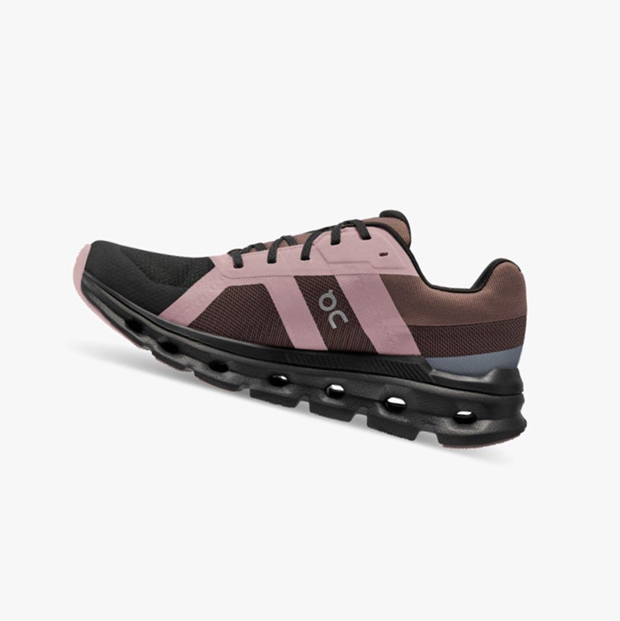 Black / Purple On Cloudrunner Waterproof Women Running Shoes | HNLJ28345