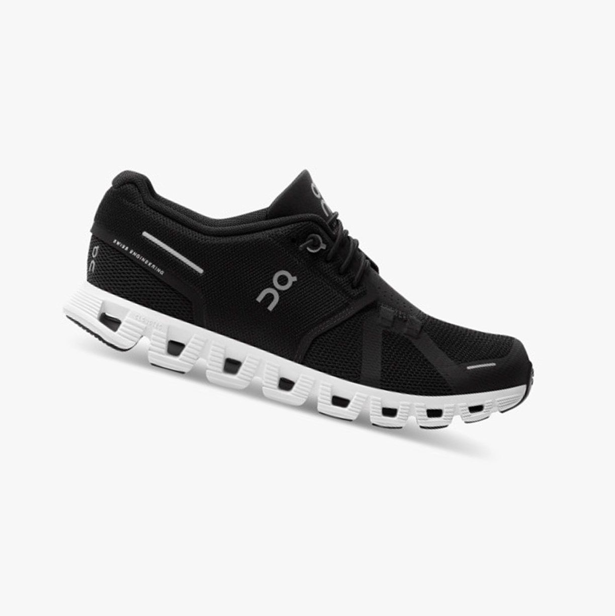 Black / White On Cloud 5 Women Running Shoes | TURP08352