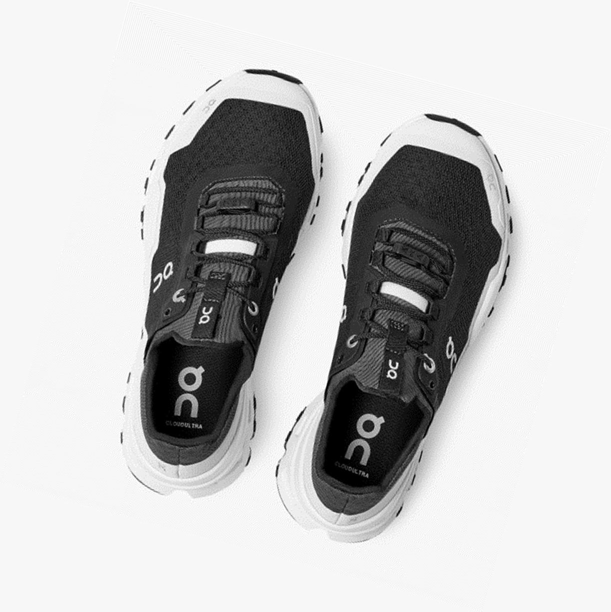 Black / White On Cloudultra Women Trail Running Shoes | BFVE86125