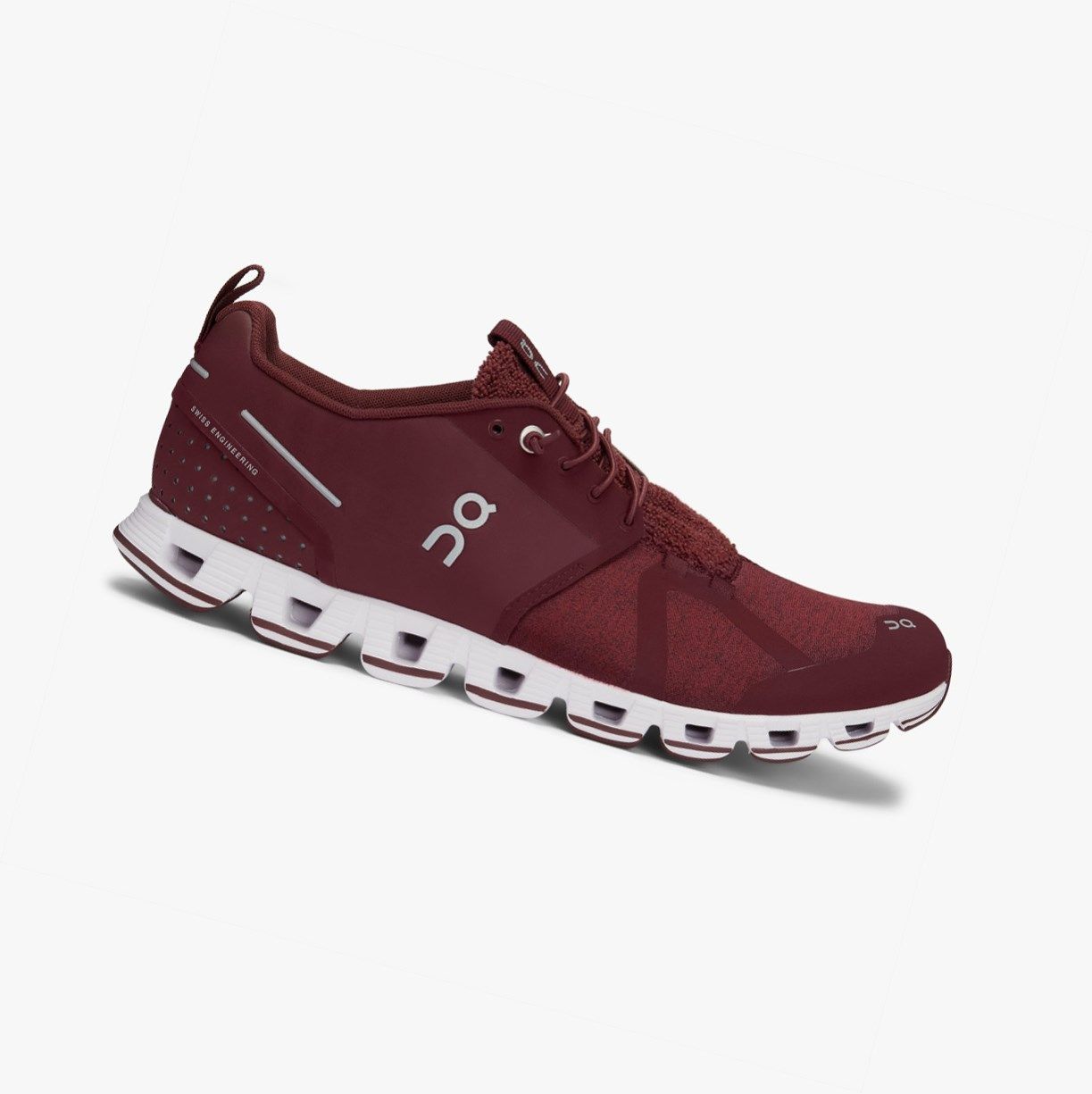 Burgundy On Cloud Terry Men Road Running Shoes | MAXF59617