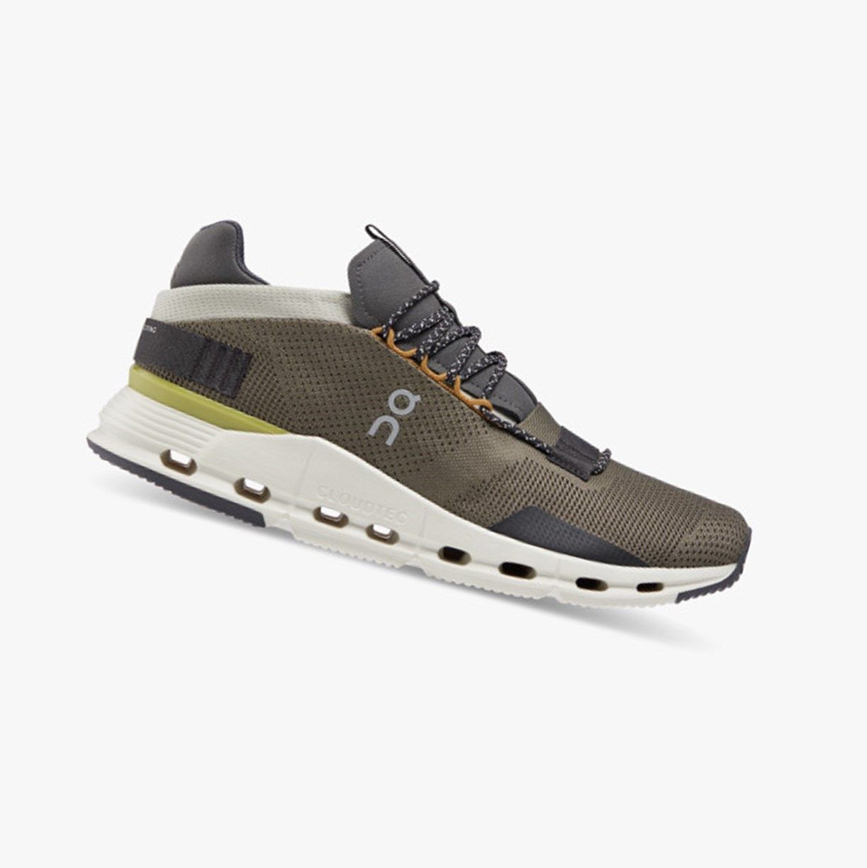 Dark Green On Cloudnova Men Sneakers | SXLN06914