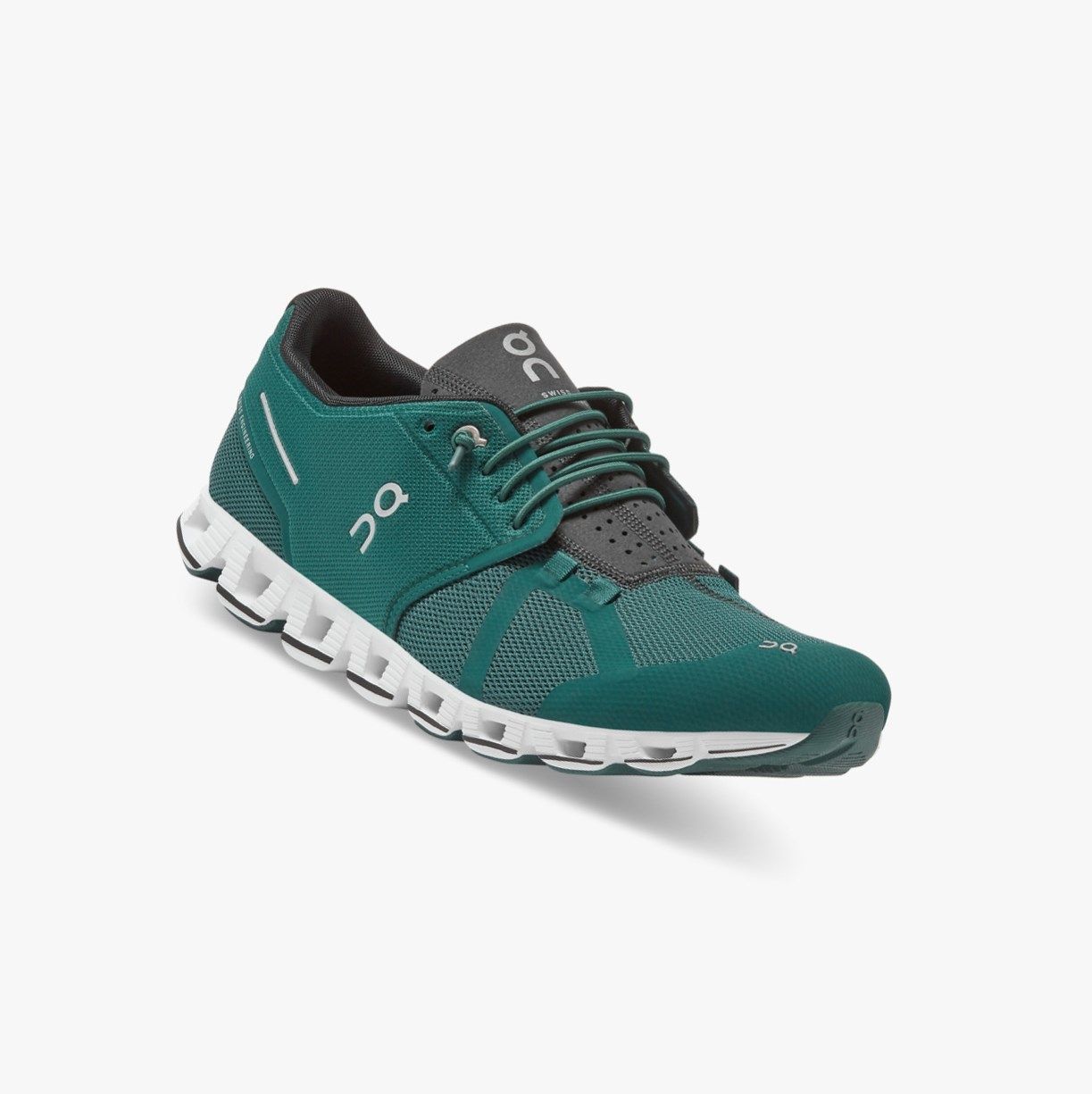 Green On Cloud Men Road Running Shoes | MQBP40287