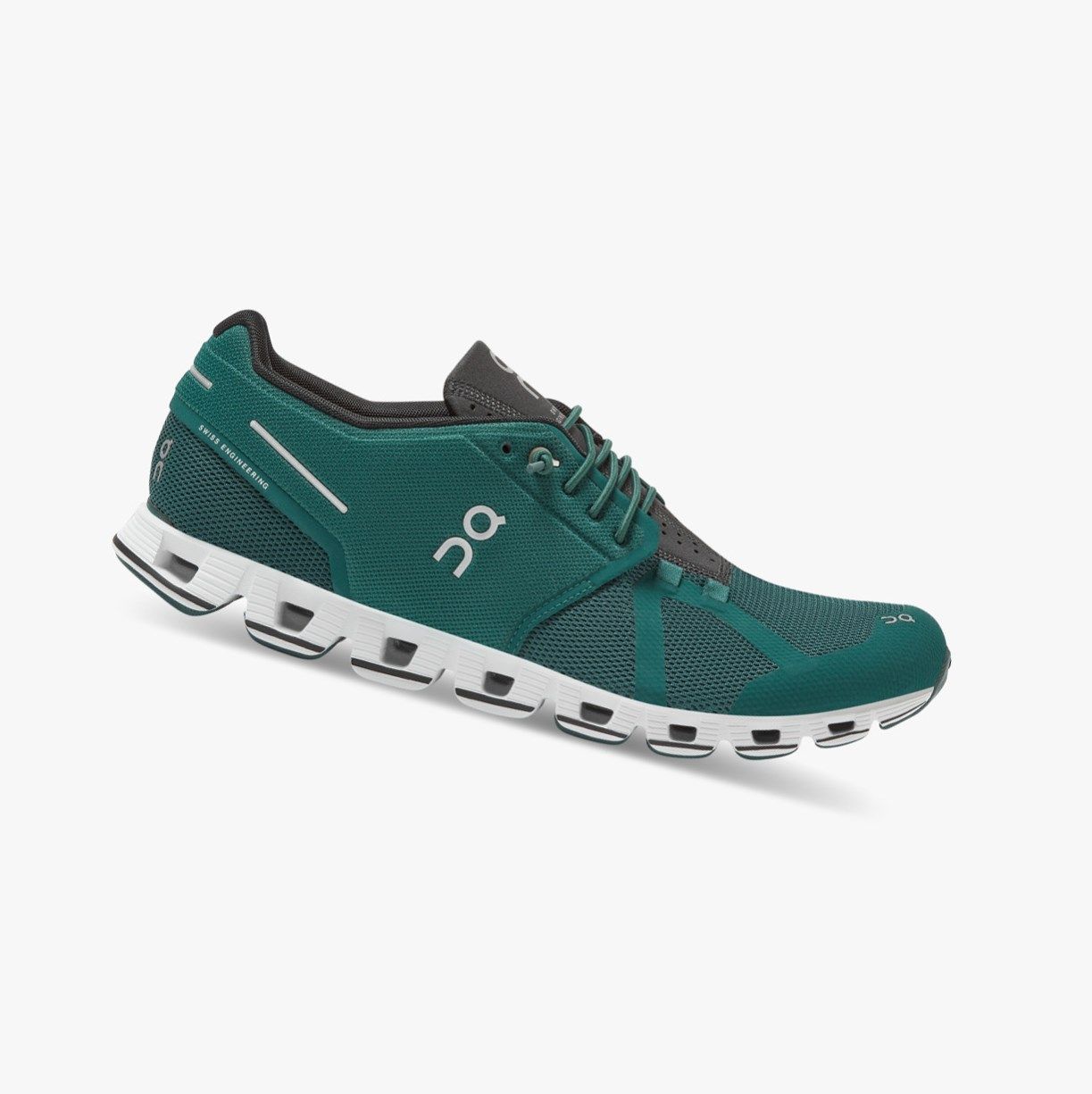 Green On Cloud Men Road Running Shoes | MQBP40287