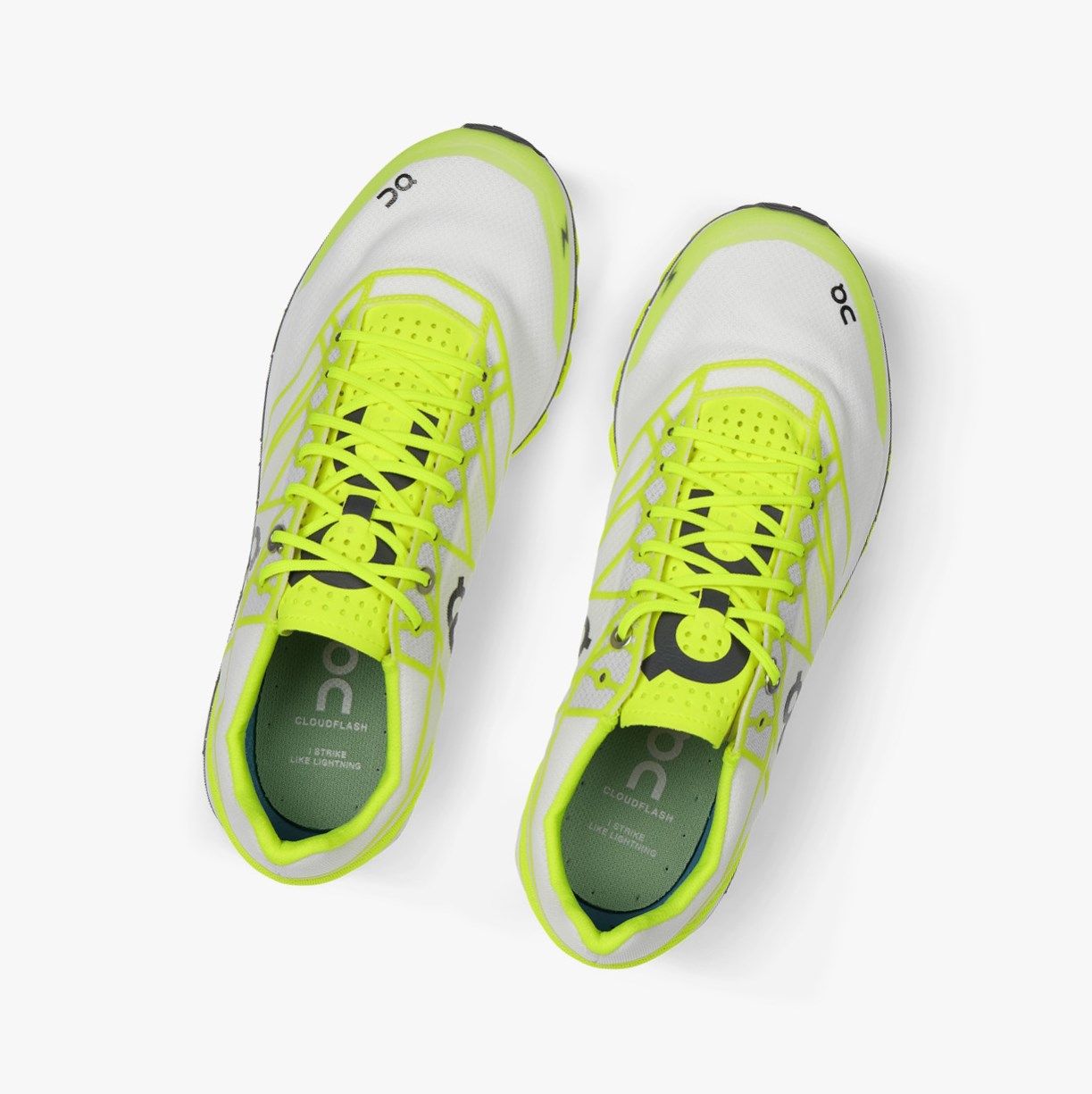 Green On Cloudflash Men Road Running Shoes | GWXR61354