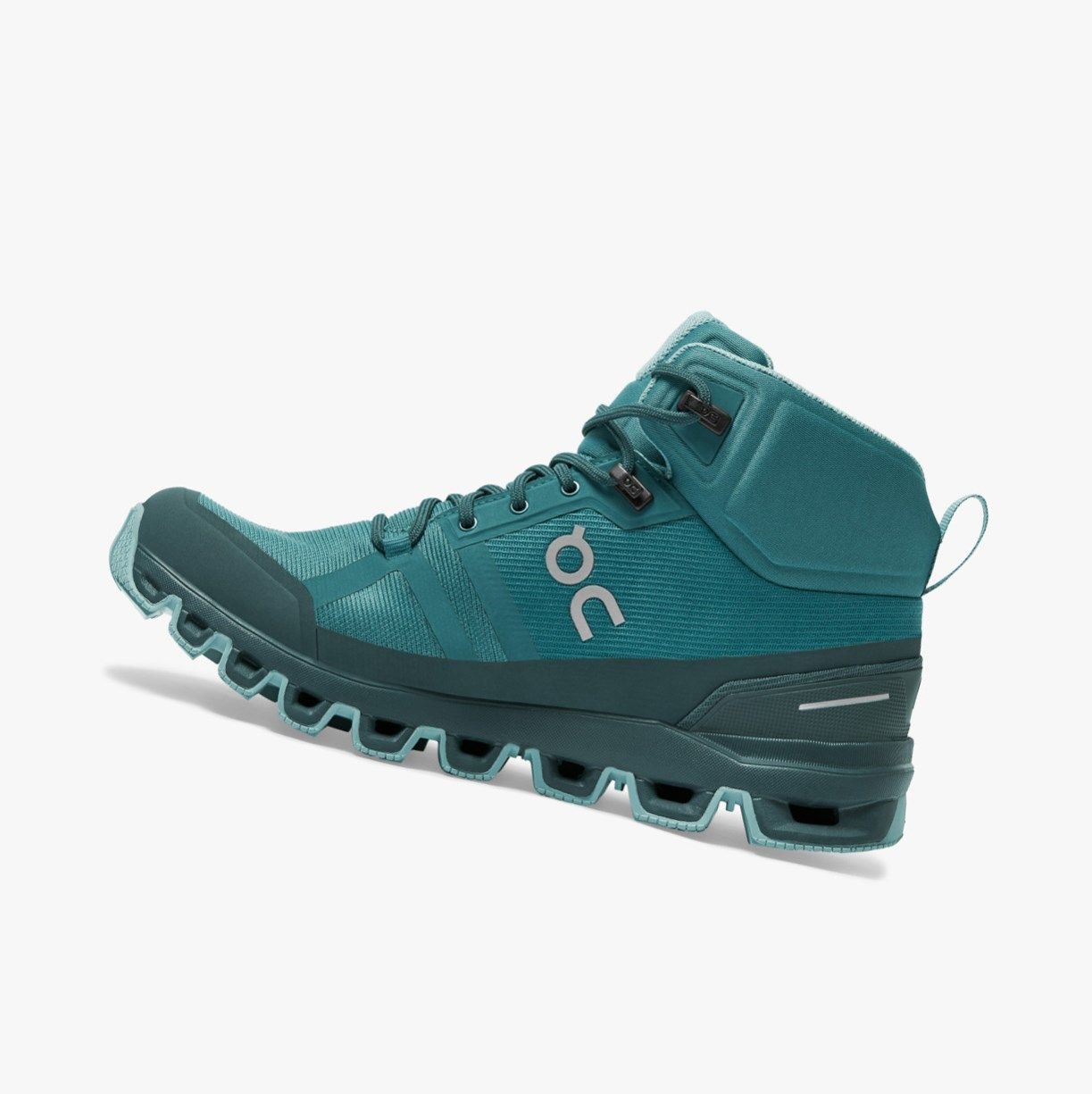 Green On Cloudrock Waterproof Women Hiking Boots | VBOK06729