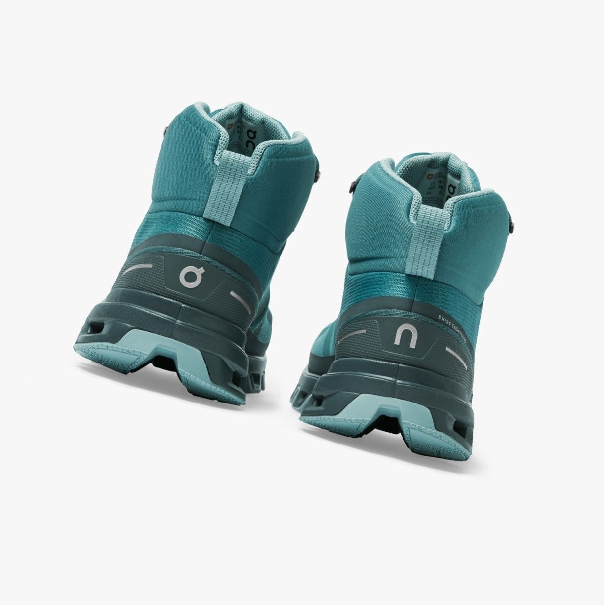 Green On Cloudrock Waterproof Women Hiking Boots | VBOK06729