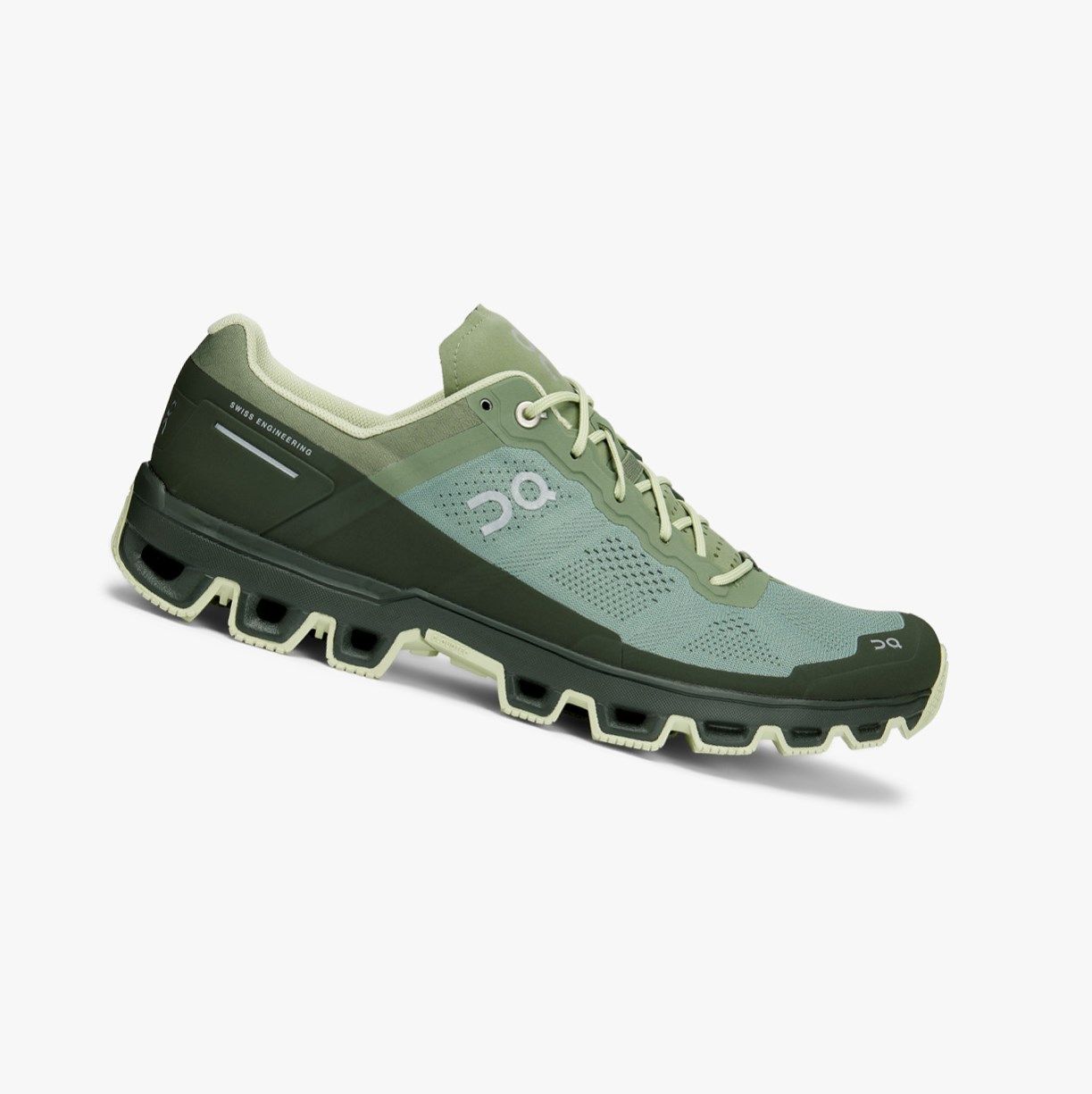 Green On Cloudventure Men Trail Running Shoes | WUNA27346