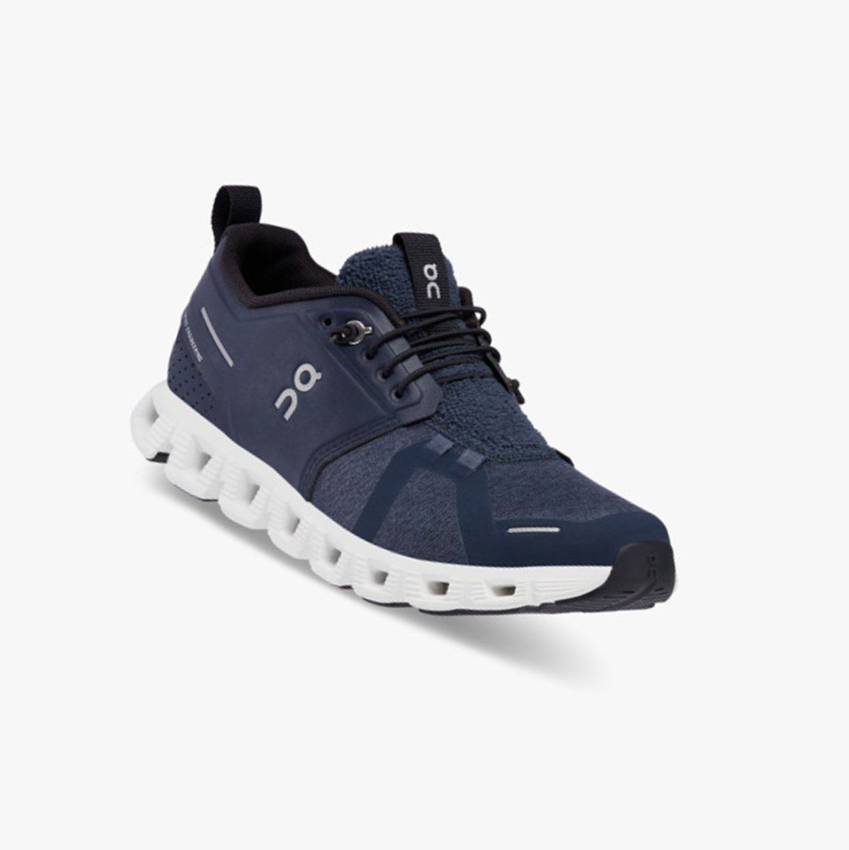 Navy On Cloud 5 Terry Women Running Shoes | OYNH19374