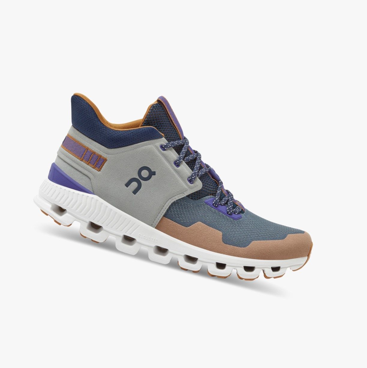 Navy On Cloud Hi Edge Men Road Running Shoes | MAEZ80395