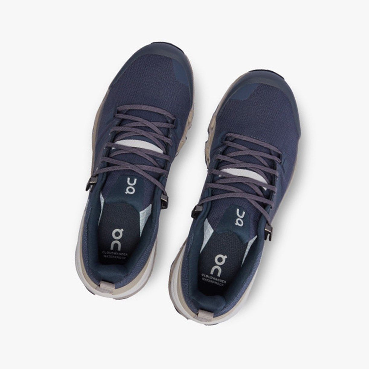 Navy On Cloudwander Waterproof Women Running Shoes | XNVE56892