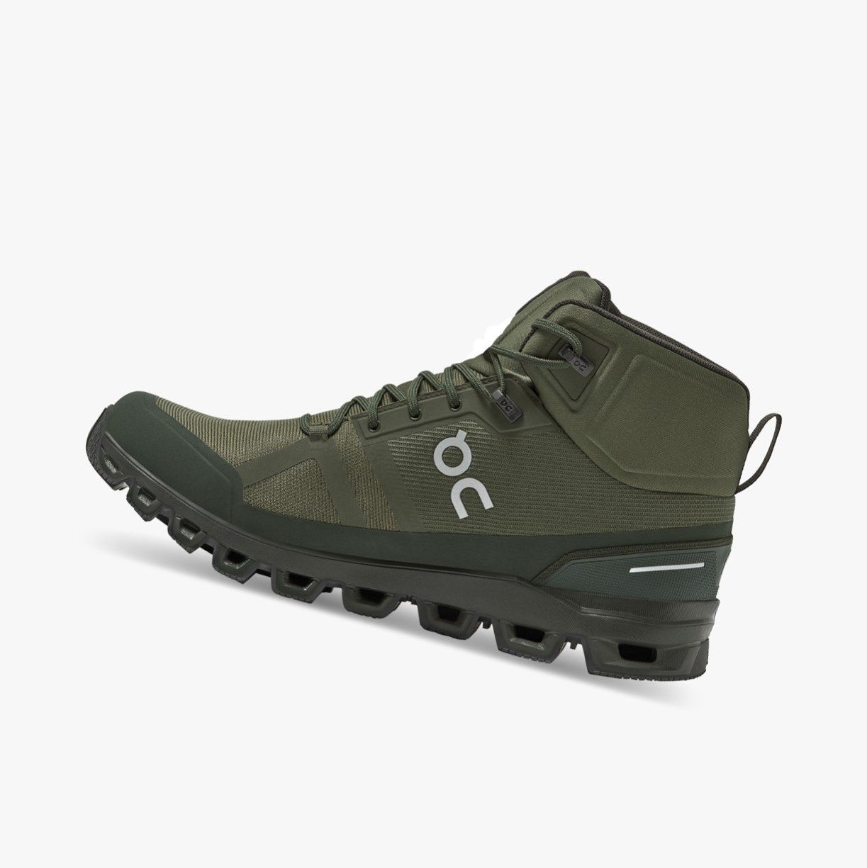 Olive On Cloudrock Waterproof Men Hiking Boots | WJVC95728