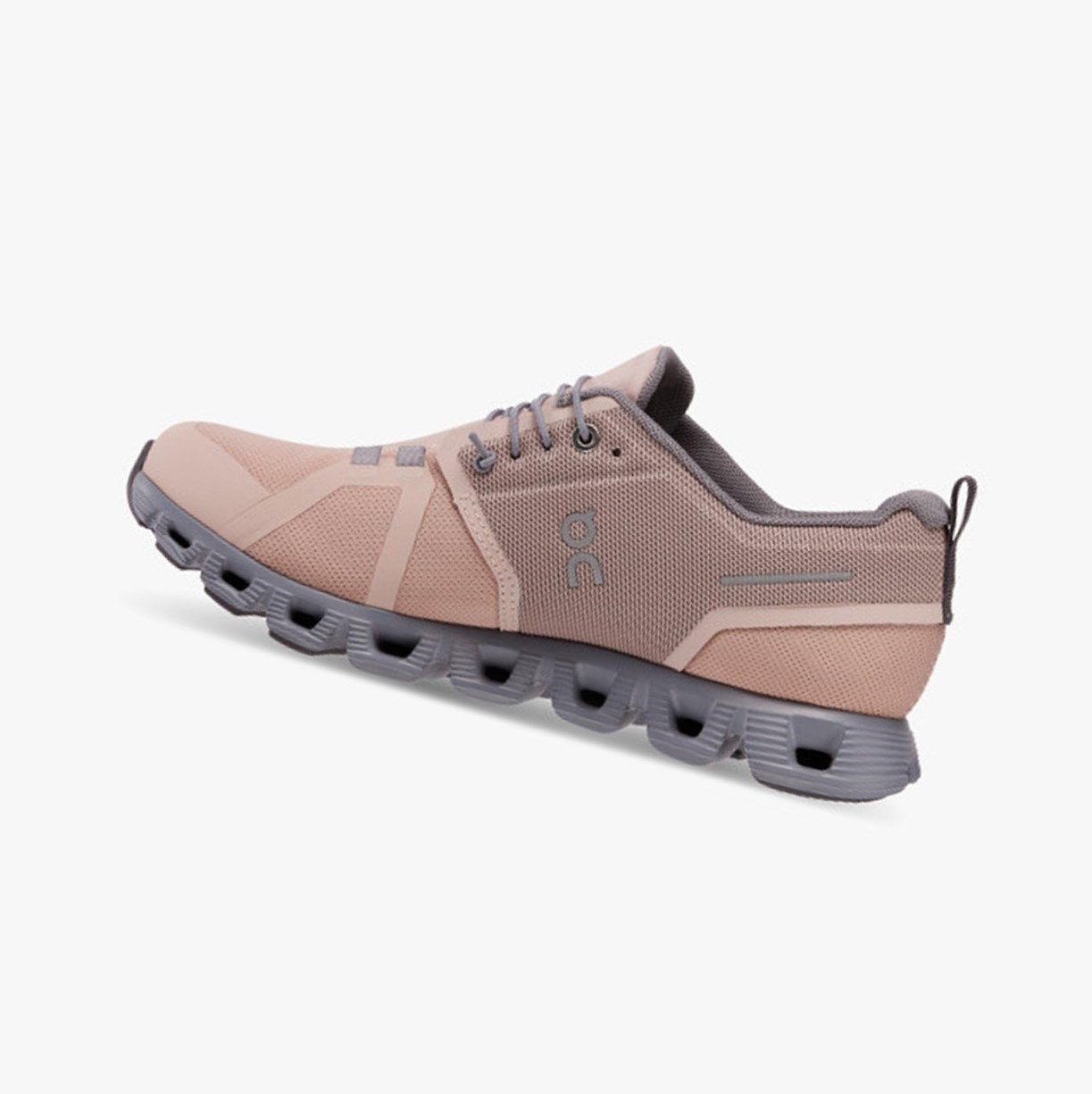 Rose / Khaki On Cloud 5 Waterproof Women Running Shoes | NMLG69137