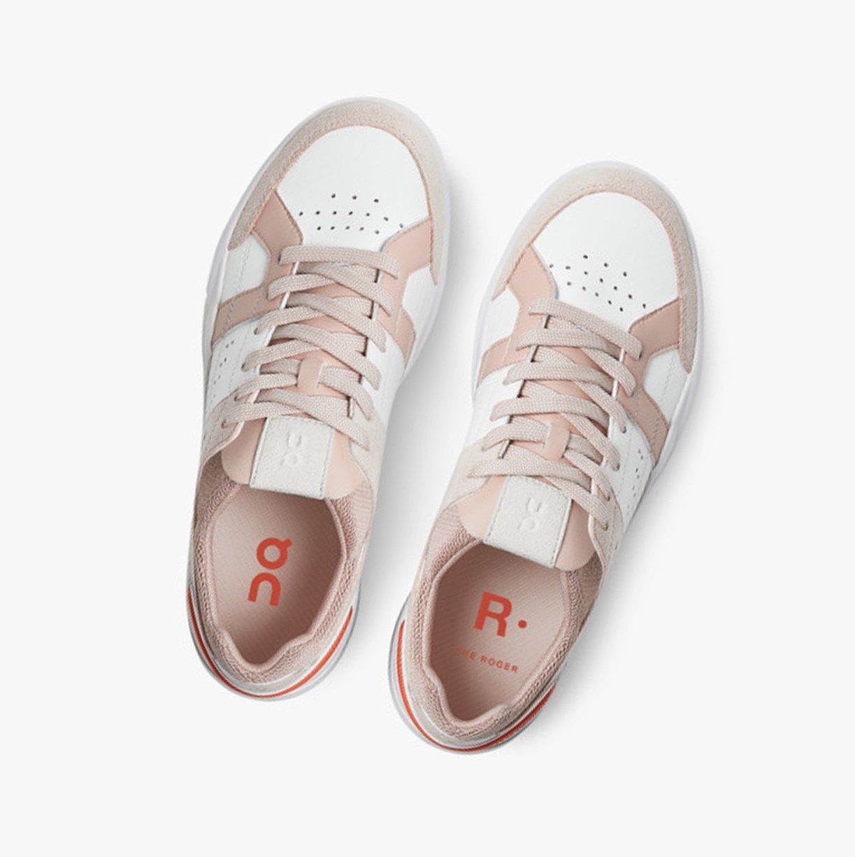 Rose / White On The Roger Clubhouse Women Sneakers | DIXA14307