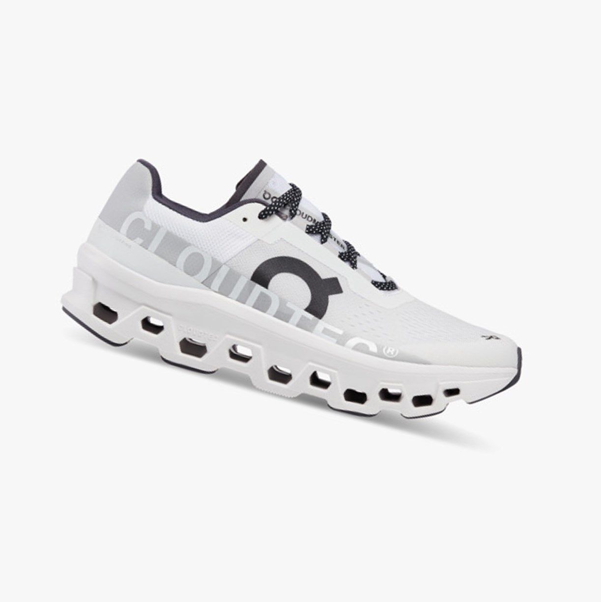 White On Cloudmonster Men Training Shoes | EJYX35480