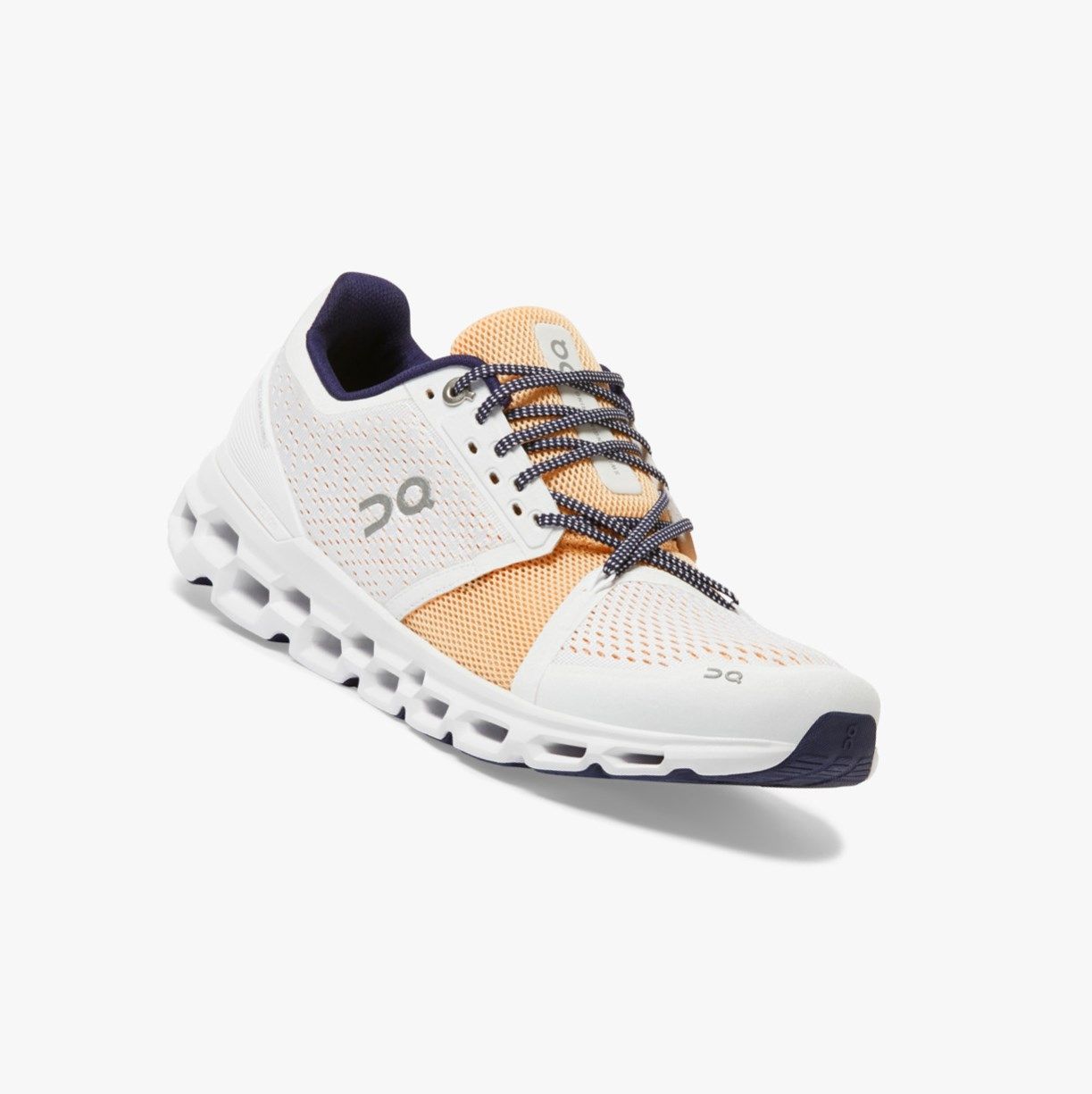 White On Cloudstratus Women Road Running Shoes | RULH04196